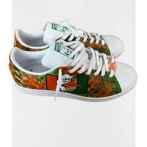 Custom 1 of 1 Stan Smith Adidas Shoes By World Famous Miami Artist SolesBySir.